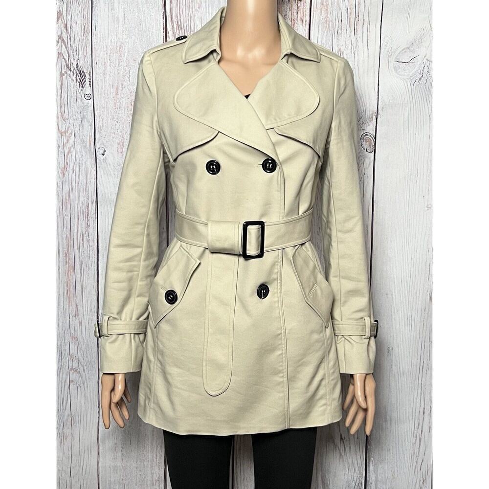 Ure City Basics Women's Trench Coat Beige Size 2